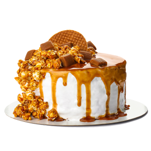 Toffee Popcorn Fudge Cake