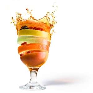 Orange, Apple And Banana