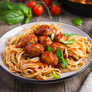 Meatballs and spaghetti