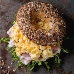 Egg and Bacon Bagel