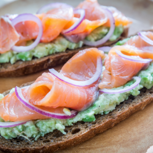 Salmon And Avocado On Toast